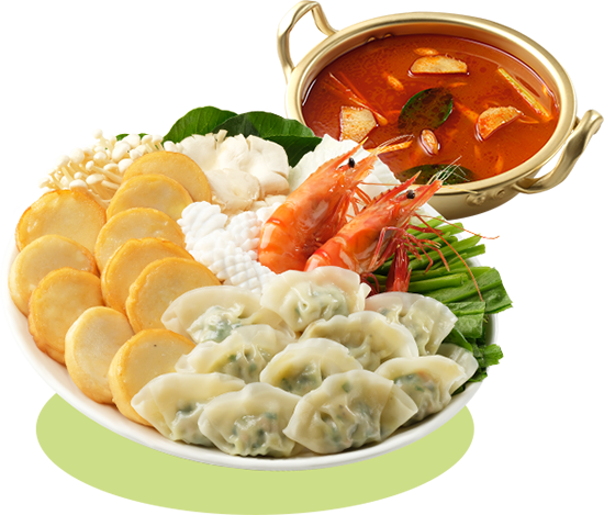 Lẩu Chảo Mì Cay Bánh Gạo Mandu