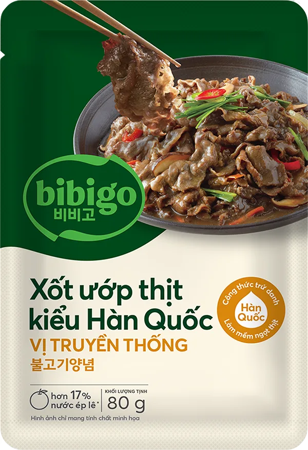 bibigo Xốt Ướp Thịt Hàn Quốc – Vị Truyền Thống 80g