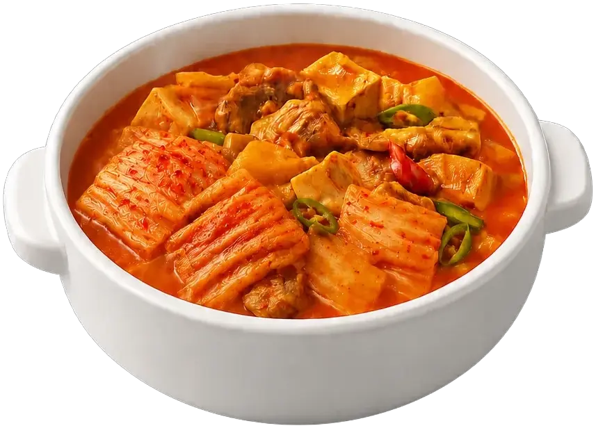 CANH THỊT BA CHỈ
ĐẬU HŨ KIMCHI